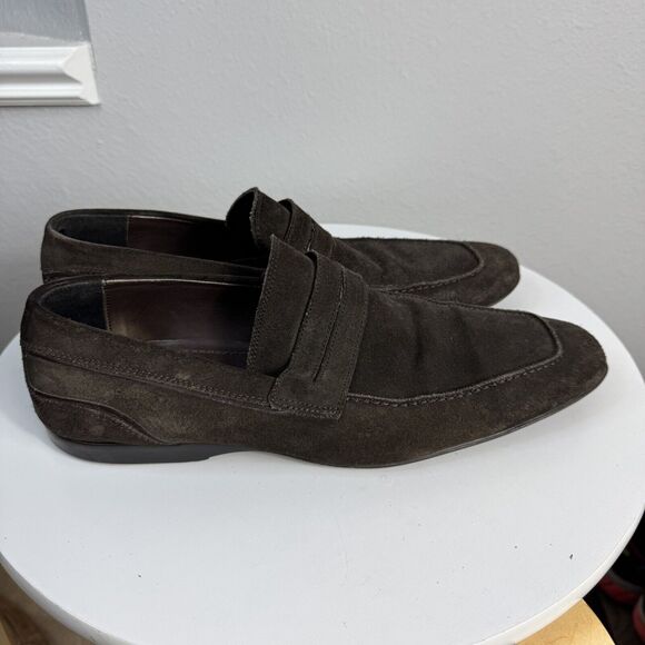 Zara Penny Loafer Brown Suede Shoes Sz 8 Men’s - Picture 1 of 7